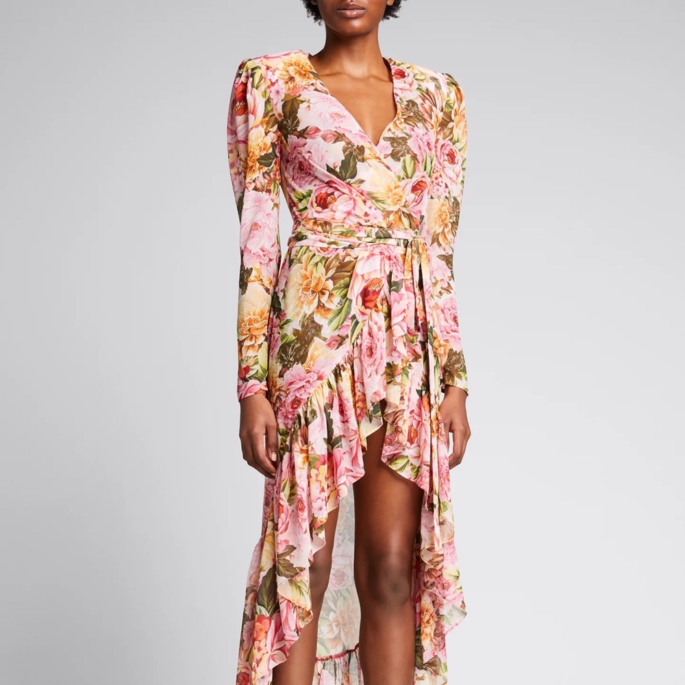 Bronx & Banco Flora Hi-Lo Wrap Dress NWT
